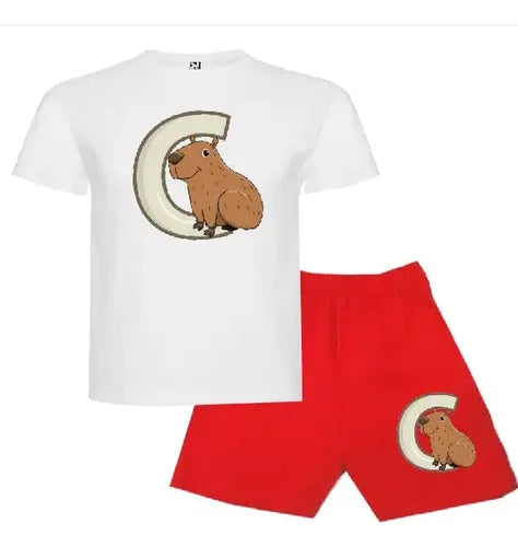 Pijama Corto Niñoss Algodon Capibara C Capybara