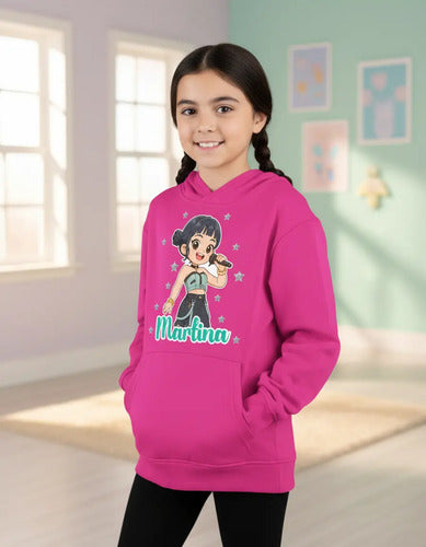 Polerón Zoey Huntrix Demon Hunters K Pop Personalizado Niñas D1