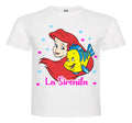 Polera La Sirenita Ariel Niñas Algodón 100% Flex