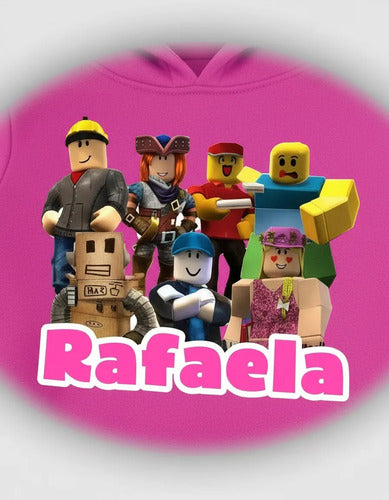Poleron Pantalón De Buzo Roblox Niña  Personalizado
