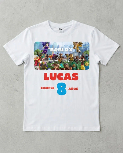 Polera Roblox Personalizada Algodón 100% Modelo 1