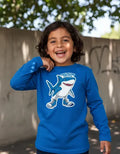 Polera Manga Larga Algodón Niños Tralalero Tralala Brainrot