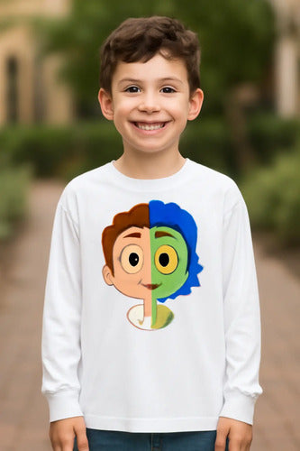 Camiseta Polar Manga Larga Polera Niño Niña Luca