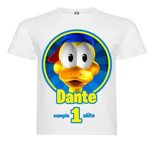 Polera El Patito Juan - Biper Y Sus Amigos Personalizada