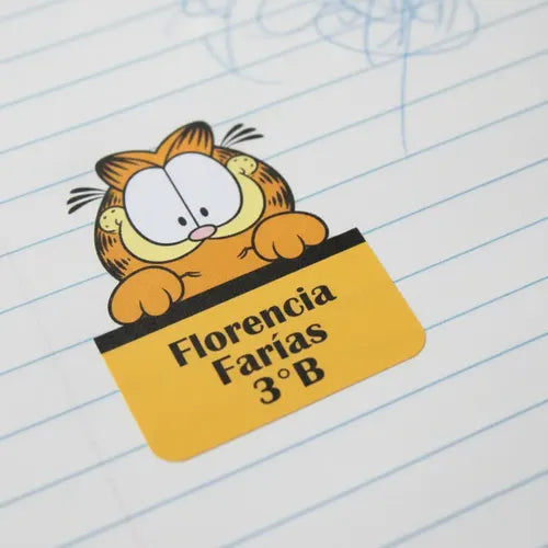 Etiquetas Escolares Personalizadas Garfield