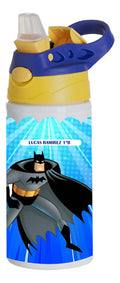 Botella Agua Colegio Batman Personalizada Niños