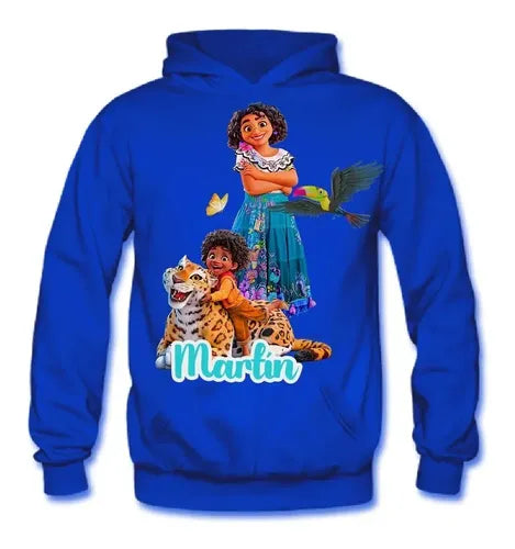 Polerón Encanto Mirabel Antonio Personalizado Algodón Niños