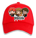 Jockey Harry Potter Y Amigos Personalizado Niños  Rojo Talla Niños