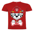 Polera Marshall Paw Patrol Personalizada Niños 1 100%algodón