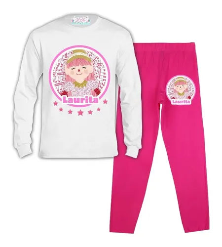 Pijama Largo Larila Duendes Mágicos Personalizado Algodón