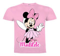 Polera Minnie Hada Personalizada Niñas 100% Algodón