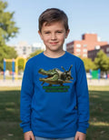 Polera Manga Larga Algodón Niños Cocodrilo Bombardino Brainr