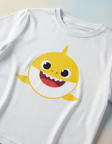 Camiseta Polar Manga Larga Polera Niño Baby Shark