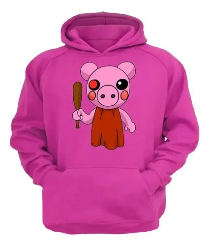 Polerón Canguro Algodón Niñas Piggy Roblox