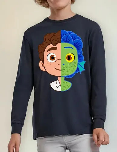 Polera Manga Larga Algodón Niños Luca Pelicula