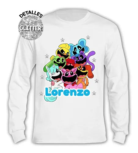 Pijama Largo Smiling Critters Poppy Algodón  Personalizado