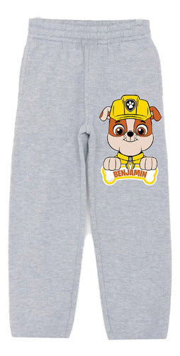 Buzo Rubble Paw Patrol Poleron Pant Personalizado