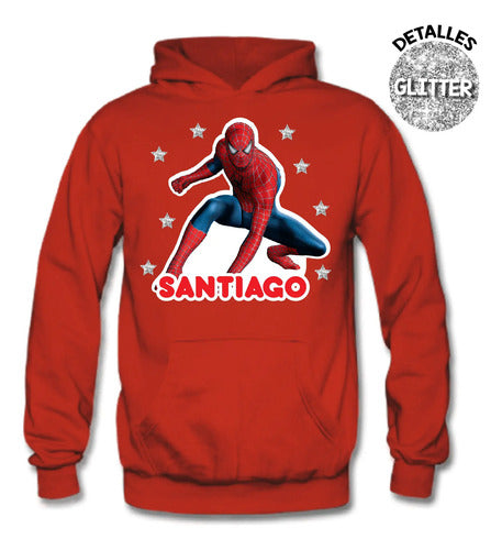 Buzo Spiderman Poleron Pantalon Personalizado Niños