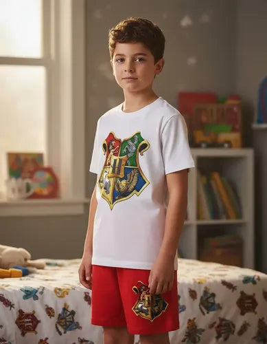 Pijama Hogwarts Harry Potter Niños 100% Algodón