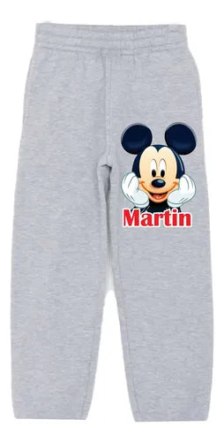 Buzo Mickey Mouse Poleron Pantalon Personalizado Niños