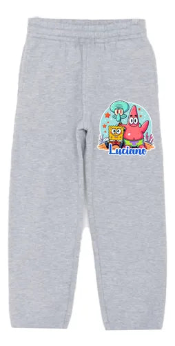 Buzo Bob Esponja Patric Poleron Pantalon Personalizado Niños