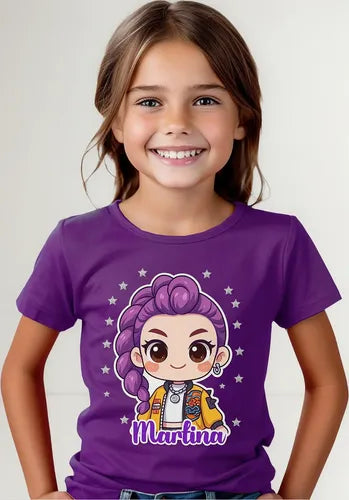 Polera Rumi Huntrix Demon Hunter K Pop Personalizada Niñas