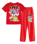 Pijama Largo Mickey Navidad Ho Ho Ho 1 Niños Algodón