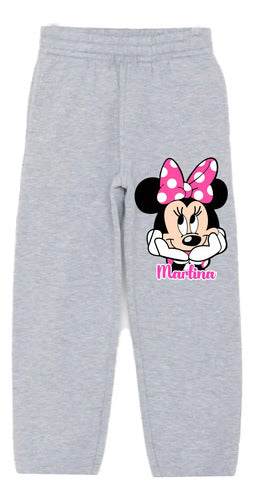 Buzo Minnie Pantalon Poleron Personalizado Niñas