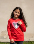 Polera Manga Larga Algodón Niñas Kuromi Corazon