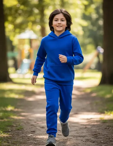 Buzo Niños Algodón Poleron Canguro + Pantalon
