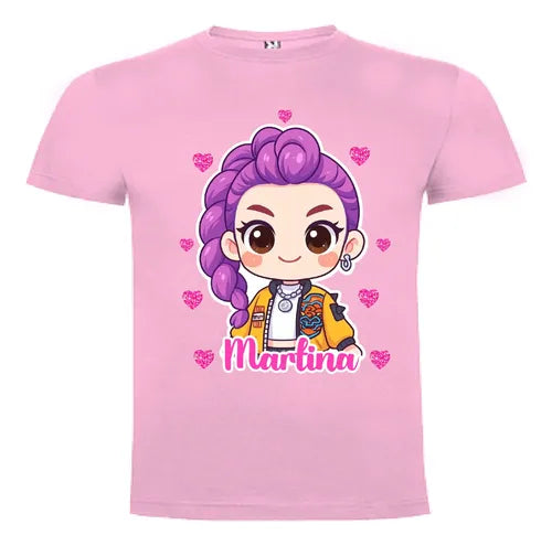 Polera Rumi Huntrix Demon Hunter K Pop Personalizada Niñas