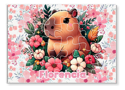 Puzzle Rompecabezas Capibara Personalizado Niñas