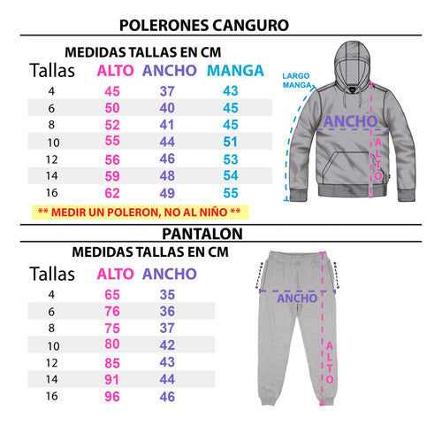 Buzo Spiderman Poleron Pantalon Personalizado Niños