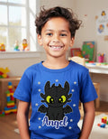 Polera Chimuelo Dragon Niños Algodón 100% Personalizada