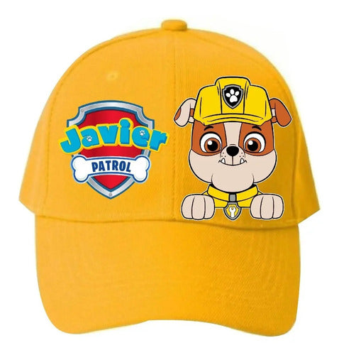 Jockey Rubble Paw Patrol 2 Niños Personalizado  Amarillo Talla Niños