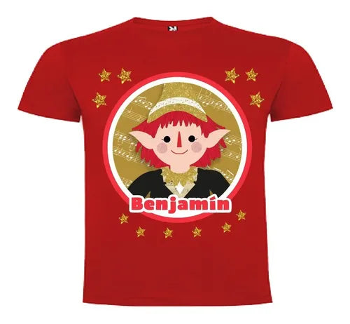 Polera Colorito Duendes Mágicos 2 Personalizada Niños Algodó