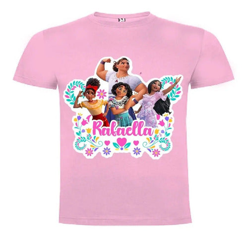 Polera Encanto Hermanas Niñas Personalizada Algodón 100%
