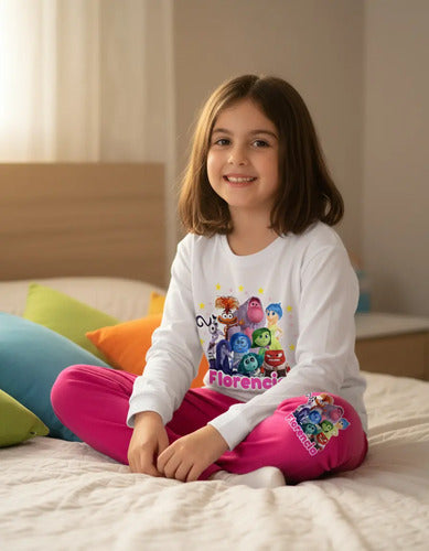 Pijama Largo Intensamente 2 Niñas Personalizado Algodon