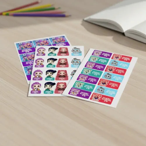 Etiquetas Escolares Personalizadas Huntrix Guerreras K Pop