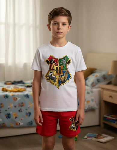 Pijama Hogwarts Harry Potter Niños 100% Algodón