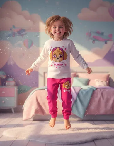 Pijama Largo Skye Paw Patrol 3 Personalizado Algodón