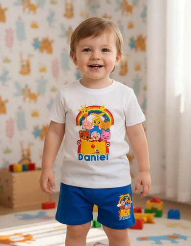 Pijama Plim Plim Amigos Personalizado Niños Y Niñas