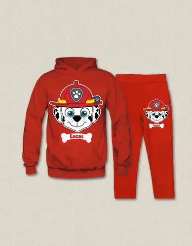 Polerón+pantalón De Buzo Marshall Paw Patrolpersonalizado