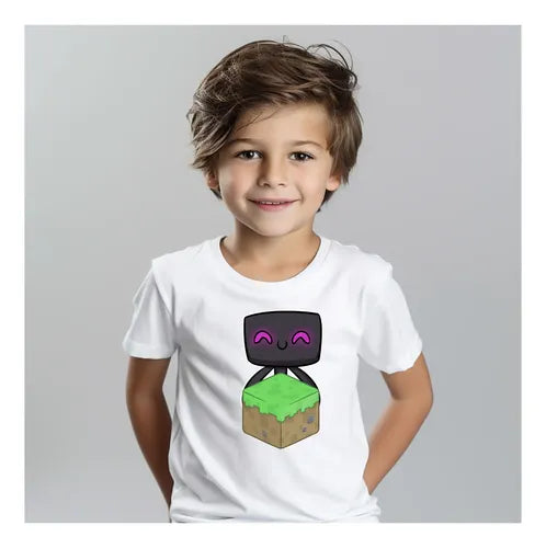 Polera Color Algodón 100% Niños Vegeta Dragon Ball