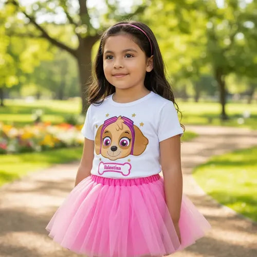 Conjunto Disfraz Skye Paw Patrol 2 Niñas Personalizado