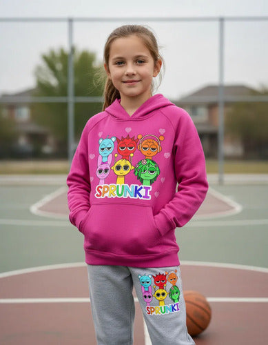 Buzo Sprunki Niña Pantalon Poleron Flex