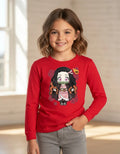 Polera Manga Larga Algodón Niñas Nezuko Demon Slayer