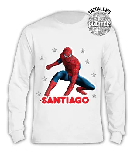 Pijama Largo Spiderman 100% Algodón Personalizado D1