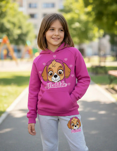 Buzo Skye Paw Patrol Pantalon Personalizado Niñas