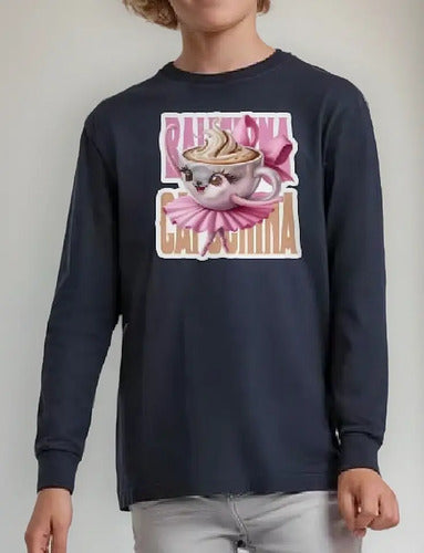 Polera Manga Larga Algodón Niñas Ballerina Capuchina Brainro